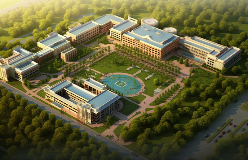 厂房学校高校现代建筑行政高空鸟瞰图,高清,摄影图,摄影图片,图片大全,摄影图免费下载